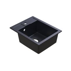 Berg Solo Granitspüle 50x40 cm schwarz-grau/graphit/onyx ZHB14103