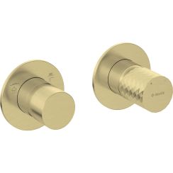 Deante Silia Hexa Badewannen- und Duscharmatur Unterputz gold BHS_R46P