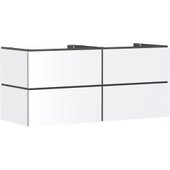 Hansgrohe Xilesa E Badschrank 137.5x55x62 cm Unterschrank hängend weiß 54305700