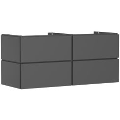 Hansgrohe Xilesa E Badschrank 137.5x55x62 cm Unterschrank hängend grau 54306760