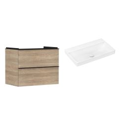 Set Unterschrank Hansgrohe Xelu Q 54029670, Waschbecken Hansgrohe Xelu Q 61021450