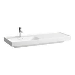 Laufen Meda Waschbecken 120x46 cm rechteckig Möbel weiß glanz H8171100001041