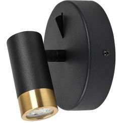 Rabalux Kadir Wandleuchte 1x3 W schwarz-transparent-gold 75040
