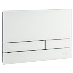 Kronenbach Plantec 2.0 Betätigungsplatte für Toilette glänzender Chrom-weiß KB1126021904