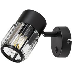Rabalux Venaro Wandleuchte 1x15 W schwarz-transparent 73059