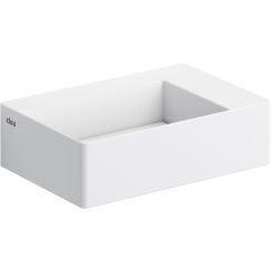 Clou New Flush Waschbecken 35.5x24.5 cm rechteckig Klassisch-Aufsatzwaschbecken weiß matte CL/03.13420.02