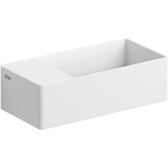 Clou New Flush Waschbecken 35x18 cm rechteckig Klassisch-Aufsatzwaschbecken weiß matte CL/03.13432.02