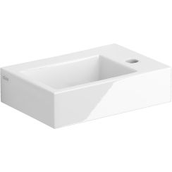 Clou Flush Waschbecken 36x24.5 cm rechteckig Klassisch-Aufsatzwaschbecken weiß glanz CL/03.03020