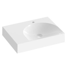 Ravak Lite Waschbecken 60x45 cm rechteckig Möbel weiß glanz XJXL1260000