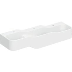 Geberit Bambini Waschbecken 140x39 cm Klassisch für Kinder weiß glanz 502.976.00.1