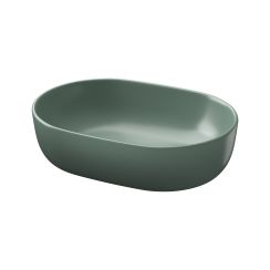Cersanit Moduo Waschbecken 50x35.5 cm oval Aufsatzwaschbecken grün matte K116-130