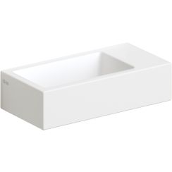 Clou Flush Waschbecken 36x18 cm rechteckig Klassisch-Aufsatzwaschbecken weiß matte CL/03.02031