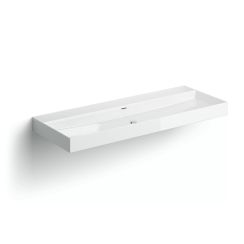 Clou New Wash Me Waschbecken 110x42 cm rechteckig Klassisch-Aufsatzwaschbecken weiß glanz CL/02.01438