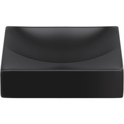 Clou Vale Waschbecken 28x19 cm rechteckig Klassisch-Aufsatzwaschbecken schwarz matte CL/03.30160