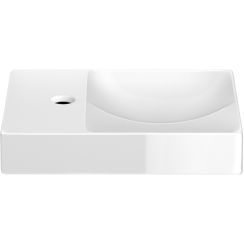 Clou Vale Waschbecken 38x19 cm rechteckig Klassisch-Aufsatzwaschbecken weiß glanz CL/03.03161.01.L