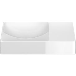 Clou Vale Waschbecken 38x19 cm rechteckig Klassisch-Aufsatzwaschbecken weiß glanz CL/03.03161.R