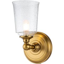 Elstead Lighting Huguenot Lake Wandleuchte 1x3 W messing FE-HUGOLAKE1BATH-BB