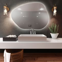 Baltica Design Bright Stain I Spiegel 100x72 cm mit Beleuchtung 5904107914305