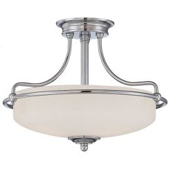 Elstead Lighting Griffin Deckenlampe 3x60 W chrom QZ-GRIFFIN-SFS-C