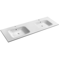 Sapho Areca Waschbecken 161x51.5 cm rechteckig Klassisch-Möbel weiß glanz AC161