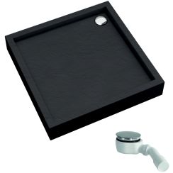 Schedline Favory Plus Black Stone Piatto doccia quadrato con sifone 90x90 cm schwarz 3ST.F1K-9090/C/ST
