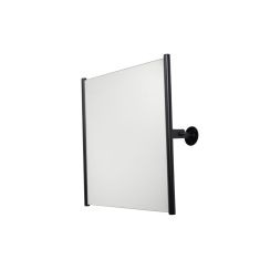 Faneco Med Spiegel 60x60 cm quadratisch schwarz S25LUSWCR