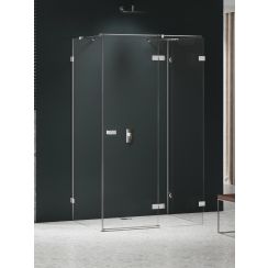 New Trendy Avexa Nickel Brushed Duschkabine 100x100 cm quadratisch nickel gebürstet/durchsichtiges Glas EXK-8609
