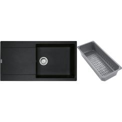 Franke Maris Granitspüle mit Abtropfeinsatz 97x50 cm grau/graphit/onyx 114.0743.074