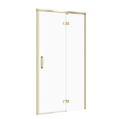 Cersanit Larga Duschtüren 100 cm aufklappbar gold Matte/durchsichtiges Glas S164-063