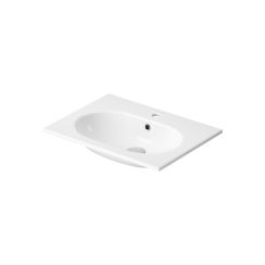 Cersanit Zen Waschbecken 60.4x45.5 cm rechteckig Einbauwaschbecken weiß glanz K117-002