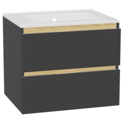 Set Waschtischunterschrank Korpus Excellent Tuto 2.0 MLEX.2172.600.GRBL, Waschbecken Excellent As CEEX.3617.600.WH, MLEX.2151.600.01.GR