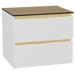 Set Waschtischunterschrank Korpus Excellent Tuto 2.0 MLEX.2172.600.WHBL, Waschtischplatte Excellent Tuto 2.0 MLEX.2116.600.BL, MLEX.2151.600.01.WH