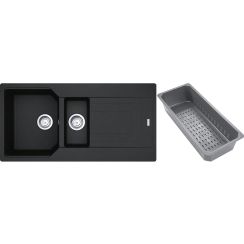 Franke Urban Granitspüle mit Abtropfeinsatz 100x50 cm grau/graphit/onyx 114.0743.081