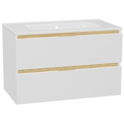 Set Waschtischunterschrank Korpus Excellent Tuto 2.0 MLEX.2172.800.WHBL, Waschbecken Excellent Pik CEEX.6517.800.WH, MLEX.2151.800.01.WH