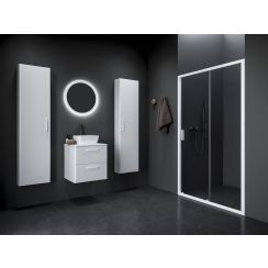Ravak Blix II Duschtüren 100 cm Schiebe- weiß Matte/durchsichtiges Glas 0PMA0E00Z1
