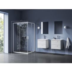 Ravak Blix II Duschtüren 120 cm Schiebe- weiß Matte/durchsichtiges Glas 1XMG0E00Z1