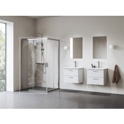 Ravak Blix II Duschtüren 110 cm Schiebe- aluminium Glanz/durchsichtiges Glas 1XMD0C00Z1