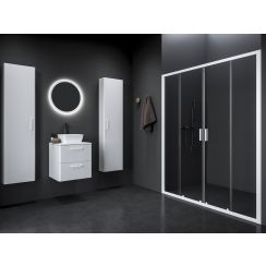 Ravak Blix II Duschtüren 120 cm Schiebe- weiß Matte/durchsichtiges Glas 0YMG0E00Z1