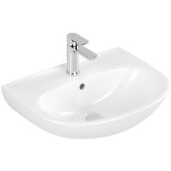 Villeroy & Boch O.Novo umywalka 55x44 cm półokrągła ścienna biała 4A405501