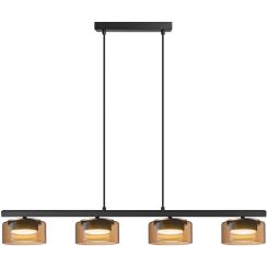 Goldlux Ofelia Pendelleuchte 4x10 W schwarz 331311