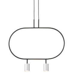 Altavola Design Luna Pendelleuchte 2x3 W schwarz-silber LPL337-SL