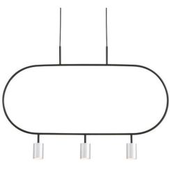 Altavola Design Luna Pendelleuchte 3x3 W schwarz-silber LPL338-SL