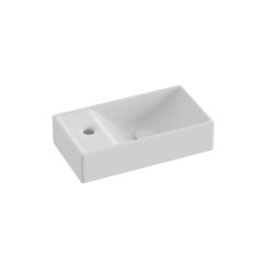 Ravak Veda Waschbecken 40.8x22.2 cm rechteckig Klassisch weiß glanz XJXL1240000