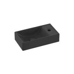 Ravak Veda Waschbecken 40.8x22.2 cm rechteckig Klassisch schwarz matte XJXPD240000