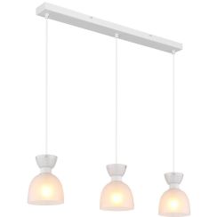 Globo Lighting Massey Pendelleuchte 3x40 W weiß 15769W-3