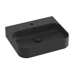 Ravak Ceramic Waschbecken 55.3x45.2 cm rechteckig Klassisch schwarz matte XJX0D155005