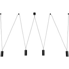 Rabalux Senobia Pendelleuchte 4x5 W schwarz 73038