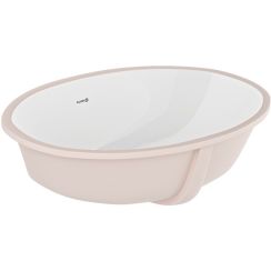 Kludi Resa Waschbecken 44x35 cm oval Unterbauwaschbecken weiß glanz 59W0243