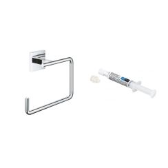 Set Handtuchhalter Grohe Start Cube 40975000, Kleber Grohe QuickGlue 41127000