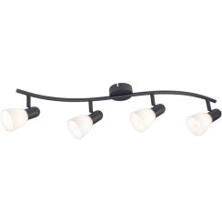 Rabalux Soma Deckenlampe 4x40 W schwarz 73094